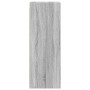 Mueble de pared puertas de vidrio gris Sonoma 35x37x100 cm de , Taquillas y armarios de almacenamiento - Ref: Foro24-836488, ...