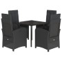 Set de muebles jardín 5 pzas con cojines ratán sintético negro de , Conjuntos de jardín - Ref: Foro24-3212536, Precio: 545,12...