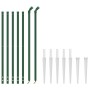 Cerca de alambre con pinchos de anclaje verde 1x10 m de , Paneles de vallas - Ref: Foro24-154129, Precio: 104,52 €, Descuento: %
