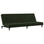 Sofá cama de 2 plazas terciopelo verde oscuro de , Sofás - Ref: Foro24-375734, Precio: 231,59 €, Descuento: %
