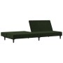 Sofá cama de 2 plazas terciopelo verde oscuro de , Sofás - Ref: Foro24-375734, Precio: 231,59 €, Descuento: %