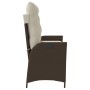 Sillón reclinable de jardín con cojines ratán sintético marrón de , Bancos de jardín - Ref: Foro24-368237, Precio: 172,17 €, ...