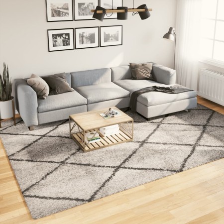 Alfombra de pelo largo moderna beige y antracita 240x340 cm de , Alfombras - Ref: Foro24-375395, Precio: 167,42 €, Descuento: %