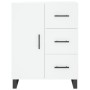 Aparador de madera de ingeniería blanco 69,5x34x90 cm de , Aparadores - Ref: Foro24-827940, Precio: 103,94 €, Descuento: %