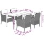 Set de muebles jardín 5 pzas con cojines ratán sintético negro de , Conjuntos de jardín - Ref: Foro24-3211916, Precio: 527,00...