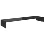 Soporte para TV/Elevador monitor cristal negro 110x30x13 cm de , Muebles TV - Ref: Foro24-244140, Precio: 124,74 €, Descuento: %