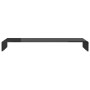 Soporte para TV/Elevador monitor cristal negro 110x30x13 cm de , Muebles TV - Ref: Foro24-244140, Precio: 124,74 €, Descuento: %