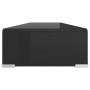 Soporte para TV/Elevador monitor cristal negro 110x30x13 cm de , Muebles TV - Ref: Foro24-244140, Precio: 124,74 €, Descuento: %