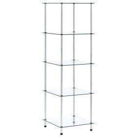 Estantería 3 niveles cristal templado transparente 40x40x67 cm en Librerías y estanterías | Comprar online en Foru.es
