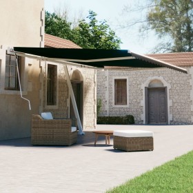 Toldo de pie retráctil manual gris antracita 500x300 cm de vidaXL, Toldos - Ref: Foro24-3069579, Precio: 557,41 €, Descuento: %