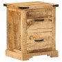 Mesita de noche madera maciza de mango 40x35x50 cm de , Mesitas de noche - Ref: Foro24-372718, Precio: 119,75 €, Descuento: %