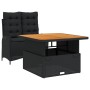 Set comedor de jardín 2 pzas con cojines ratán sintético negro de , Conjuntos de jardín - Ref: Foro24-3277451, Precio: 311,07...