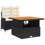 Set comedor de jardín 2 pzas con cojines ratán sintético negro de , Conjuntos de jardín - Ref: Foro24-3277439, Precio: 297,90...