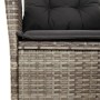 Juego de comedor de jardín 4 piezas con cojines ratán PE gris de , Conjuntos de jardín - Ref: Foro24-3277464, Precio: 547,72 ...