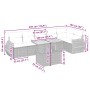 Set sofás de jardín 7 piezas y cojines ratán sintético beige en Conjuntos de jardín | Comprar online en Foru.es