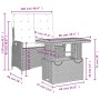 Juego de comedor jardín 2 pzas con cojines ratán sintético gris de , Conjuntos de jardín - Ref: Foro24-3277466, Precio: 245,7...