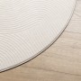 Alfombra de pelo corto look escandinavo IZA crema Ø 80 cm de , Alfombras - Ref: Foro24-375445, Precio: 24,36 €, Descuento: %