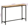 Mesa consola madera maciza mango rugosa y hierro 110x30x75 cm de , Mesas auxiliares - Ref: Foro24-372726, Precio: 100,65 €, D...