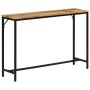 Mesa consola madera maciza mango rugosa y hierro 110x30x75 cm de , Mesas auxiliares - Ref: Foro24-372726, Precio: 100,65 €, D...