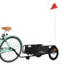 Remolque para bicicletas hierro y tela Oxford negro de , Remolques para bicicletas - Ref: Foro24-94192, Precio: 97,20 €, Desc...