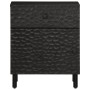 Mesita de noche madera maciza de mango negra 50x33x60 cm de , Mesitas de noche - Ref: Foro24-356827, Precio: 79,41 €, Descuen...
