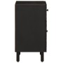 Mesita de noche madera maciza de mango negra 50x33x60 cm de , Mesitas de noche - Ref: Foro24-356827, Precio: 79,41 €, Descuen...