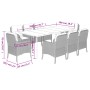Set comedor de jardín 9 pzas cojines ratán sintético gris claro de , Conjuntos de jardín - Ref: Foro24-3211996, Precio: 1,00 ...