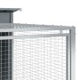 Caseta perros con corral acero galvanizado gris 197x194x110 cm de , Casetas para perros - Ref: Foro24-3214224, Precio: 289,84...