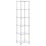 Estantería 6 niveles cristal templado transparente 40x40x160 cm en Librerías y estanterías | Comprar online en Foru.es