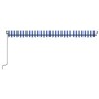 Toldo automático LED sensor de viento azul y blanco 500x350 cm de , Toldos - Ref: Foro24-3069231, Precio: 748,37 €, Descuento: %