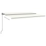 Toldo automático con LED y sensor de viento crema 500x350 cm de , Toldos - Ref: Foro24-3069872, Precio: 849,69 €, Descuento: %