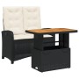 Set comedor de jardín 2 pzas con cojines ratán sintético negro de , Conjuntos de jardín - Ref: Foro24-3277322, Precio: 251,64...