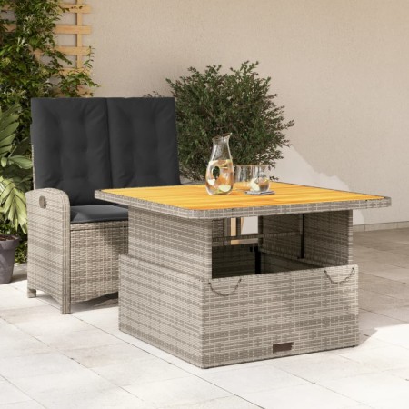 Juego de comedor jardín 2 pzas con cojines ratán sintético gris de , Conjuntos de jardín - Ref: Foro24-3277343, Precio: 304,3...