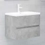 Mueble con lavabo madera de ingeniería gris hormigón de vidaXL, Tocadores de baño - Ref: Foro24-3071634, Precio: 186,23 €, De...