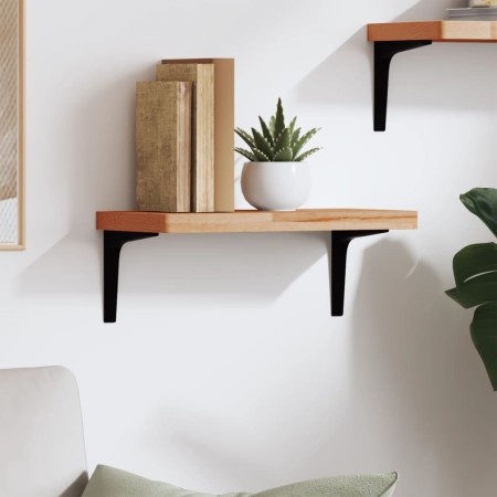 Estante de pared madera maciza de haya 40x20x2,5 cm de , Estantes y estanterías - Ref: Foro24-356025, Precio: 21,79 €, Descue...