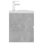 Mueble con lavabo madera de ingeniería gris hormigón de vidaXL, Tocadores de baño - Ref: Foro24-3071634, Precio: 186,23 €, De...