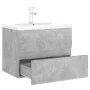Mueble con lavabo madera de ingeniería gris hormigón de vidaXL, Tocadores de baño - Ref: Foro24-3071634, Precio: 186,23 €, De...