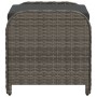 Taburete de jardín con cojín ratán sintético gris 58x46x46 cm de , Otomanas de exterior - Ref: Foro24-365734, Precio: 90,06 €...