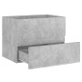 Mueble con lavabo madera de ingeniería gris hormigón de vidaXL, Tocadores de baño - Ref: Foro24-3071634, Precio: 197,80 €, De...