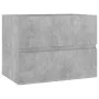 Mueble con lavabo madera de ingeniería gris hormigón de vidaXL, Tocadores de baño - Ref: Foro24-3071634, Precio: 186,23 €, De...