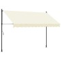 Toldo retráctil de tela y acero crema 300x150 cm de , Toldos - Ref: Foro24-368747, Precio: 85,79 €, Descuento: %