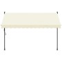 Toldo retráctil de tela y acero crema 300x150 cm de , Toldos - Ref: Foro24-368747, Precio: 85,79 €, Descuento: %
