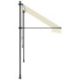 Toldo retráctil de tela y acero crema 300x150 cm de , Toldos - Ref: Foro24-368747, Precio: 85,79 €, Descuento: %
