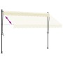Toldo retráctil de tela y acero crema 300x150 cm de , Toldos - Ref: Foro24-368747, Precio: 85,79 €, Descuento: %