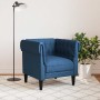 Sillón Chesterfield de tela azul de , Sofás - Ref: Foro24-372544, Precio: 201,30 €, Descuento: %