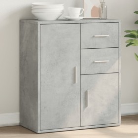 Aparador de madera de ingeniería gris hormigón 60x31x70 cm de , Aparadores - Ref: Foro24-840481, Precio: 84,86 €, Descuento: %