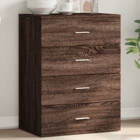 Aparador de madera de ingeniería marrón roble 60x39x80 cm de , Aparadores - Ref: Foro24-840533, Precio: 90,44 €, Descuento: %
