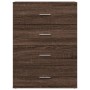 Aparador de madera de ingeniería marrón roble 60x39x80 cm de , Aparadores - Ref: Foro24-840533, Precio: 90,44 €, Descuento: %