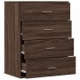 Aparador de madera de ingeniería marrón roble 60x39x80 cm de , Aparadores - Ref: Foro24-840533, Precio: 90,44 €, Descuento: %