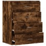Aparador de madera de ingeniería roble ahumado 60x39x80 cm de , Aparadores - Ref: Foro24-840531, Precio: 101,36 €, Descuento: %
